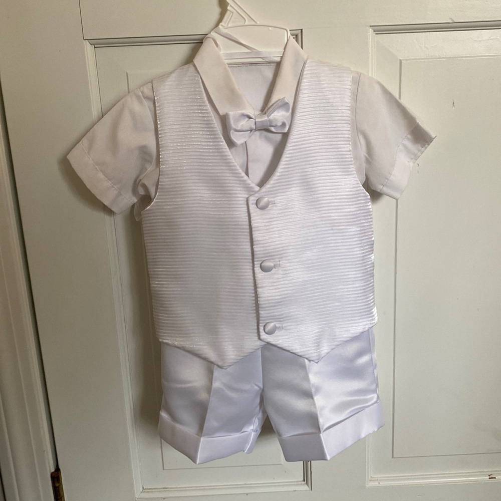 Boys 3 piece shorts suit
